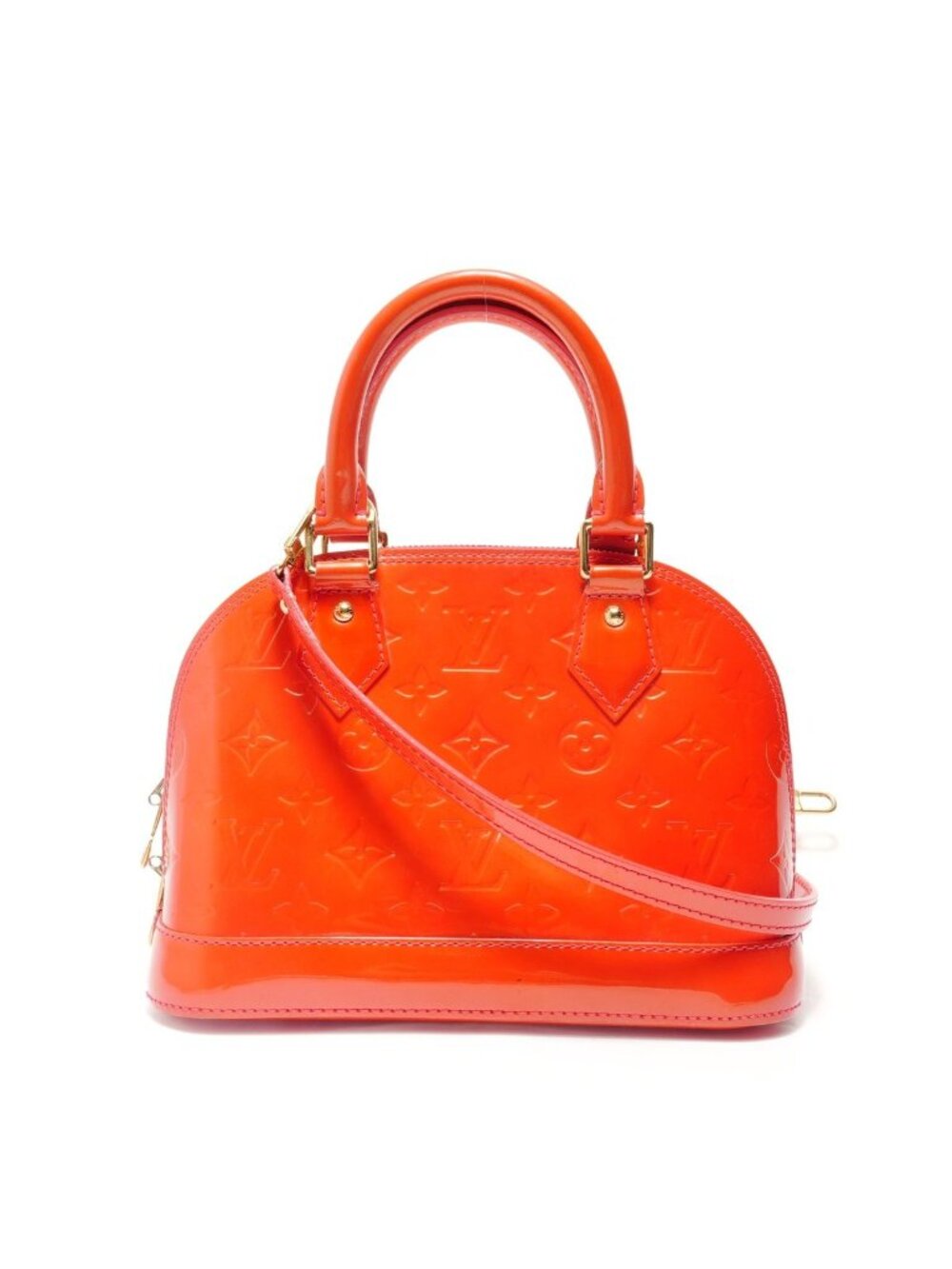 Louis Vuitton Handbag Monogram Vernis Alma BB Rouge Grenat Deal